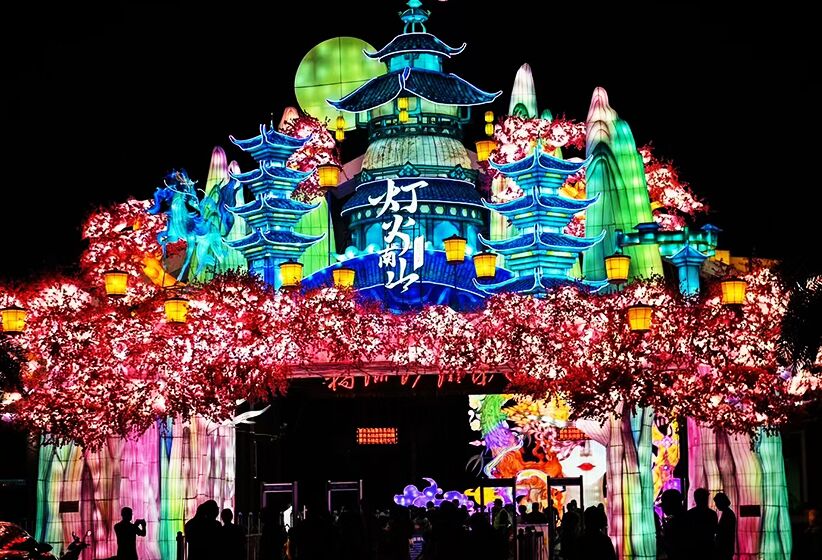 橘子洲头灯展
